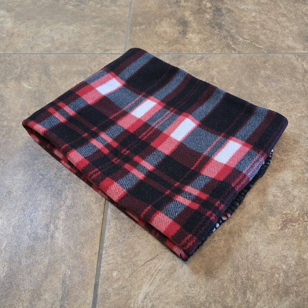 Red Black Plaid Plush Blanket